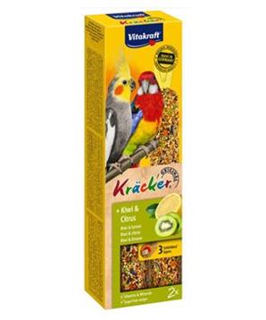 Levně Vitakraft Bird Kräcker Korela/Parrot kiwi+citr tyč 2 ks