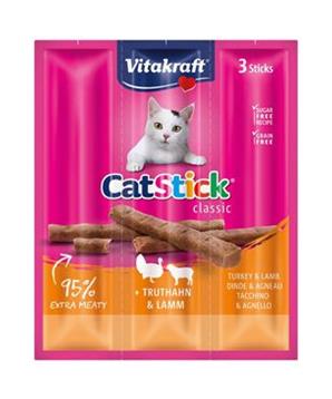 Levně Vitakraft Cat poch. Stick Classic krůta+jehně 3x6g