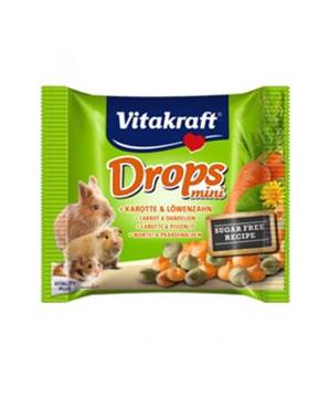 Levně Vitakraft Rodent all poch. Carotties mini Drops 40g