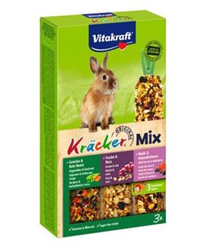 Levně Vitakraft Rodent Kräcker Rabbit Trio mix tyč 3 ks