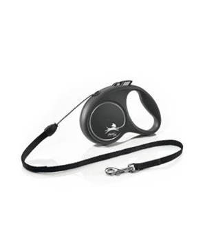 Levně Vodítko FLEXI Black Design S lanko 5m/12kg modrá NEW