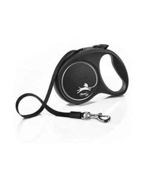Levně Vodítko FLEXI Black Design S pásek 5m/15kg modrá NEW