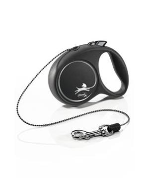 Levně Vodítko FLEXI Black Design XS lanko 3m/8kg modrá NEW