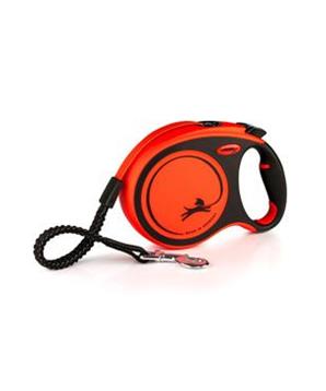 Levně Vodítko FLEXI Xtreme L pásek 5m/65kg oranžová