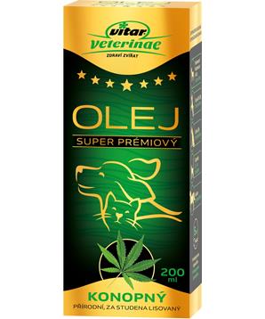 Levně VITAR Veterinae Konopný olej 1000 ml