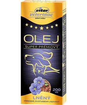 Levně VITAR Veterinae Lněný olej 1000 ml