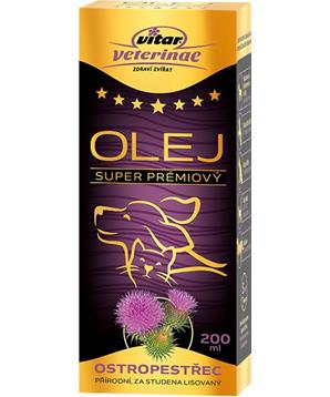 Levně VITAR Veterinae Ostropestřec olej 200 ml
