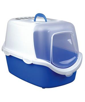 Levně WC VICO kryté s dvířky a filtrem, EASY CLEAN 56x40x40cm tyrkysovo/bílá - jen náhradní víko + plus lopatka