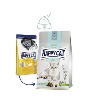 Levně HAPPY CAT NEW Sensitive Light 10 kg