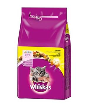 Levně WHISKAS DRY Junior S Kuřecím Masem 14 kg