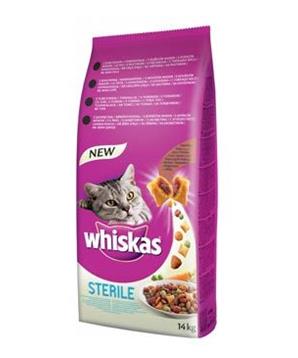Levně Whiskas Dry s kuřecím masem - STERILE 14 kg