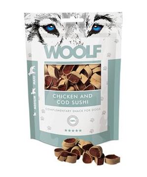 Levně WOOLF pochoutka chicken and cod sushi 100g