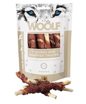 Levně WOOLF pochoutka chicken and rawhide twister 100g