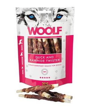 WOOLF pochoutka Duck&Rawhide twister