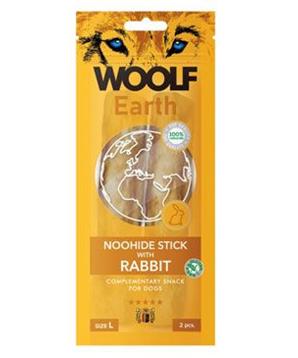 Levně Woolf pochoutka Earth NOOHIDE L Sticks with Rabbit 85g