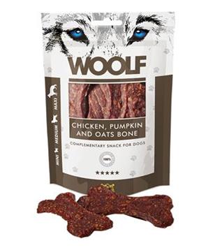 WOOLF pochoutka large chicken, pumpkin, oats bone 