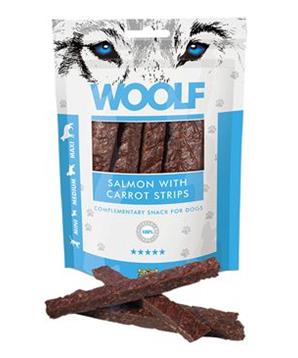 WOOLF pochoutka salmon with carrot strips 