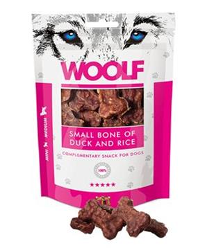Levně WOOLF pochoutka small bone of duck and rice 100g