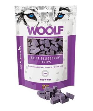 Levně WOOLF pochoutka soft blueberry strips 100g