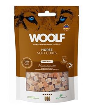 Levně WOOLF pochoutka Soft Cubes Horse 100g