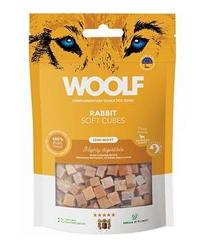Levně WOOLF pochoutka Soft Cubes Rabbit 100g
