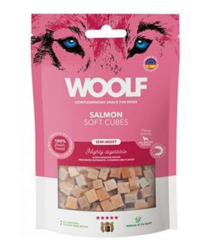 Levně WOOLF pochoutka Soft Cubes Salmon 100g