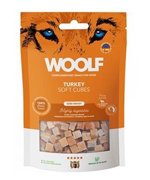 Levně WOOLF pochoutka Soft Cubes Turkey 100g