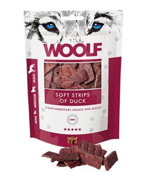 Levně WOOLF pochoutka soft strips of duck 100g