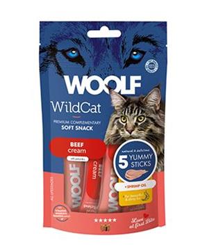 Levně WOOLF WildCat Cream Functional Beef 5x14g