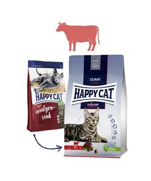 Levně HAPPY CAT NEW Culinary Voralpen-Rind / Hovězí 10 kg