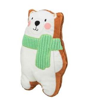 Levně Xmas Bear - medvídek, hračka pro psy, se zvukem, plyš 20 cm