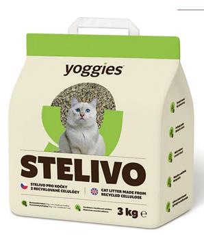Levně Yoggies Ekologické stelivo pro kočky 3kg