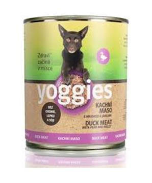 Levně Yoggies kachní konzerva s hruškou a jáhlami 6x400g