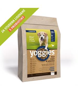 Levně Yoggies Hypoalergenní granule s kozím masem, lisované za studena 15 kg