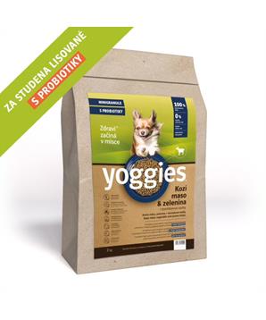Yoggies Hypoalergenní MINIGRANULE pro psy s kozím masem, lisované za studena