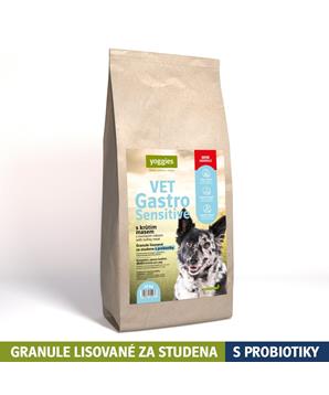 Levně Yoggies VET Gastro Sensitive s krůtím masem, minigranule lisované za studena s probiotiky 10 kg