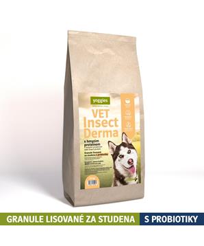 Yoggies VET Insect Derma s hmyzím proteinem, granule lisované za studena s probiotiky