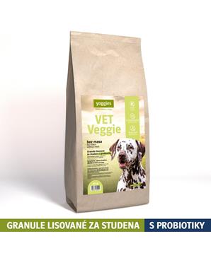 Levně Yoggies VET Veggie bez masa, granule lisované za studena s probiotiky 2 kg