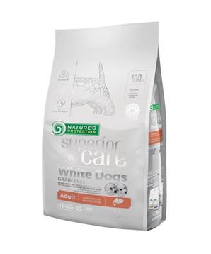 Levně Nature’s Protection Superior Care Dog Dry White Dogs Adult Small Breeds Grain Free Salmon 1,5 kg