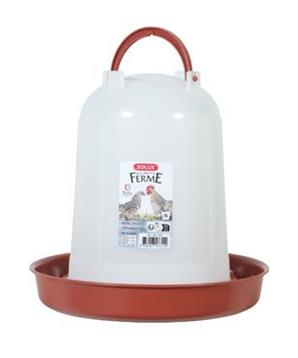 Levně Žlab pitný pro drůbež Zolux 3l červená