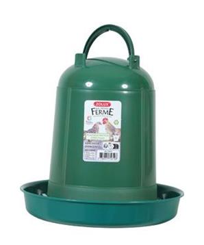 Levně Žlab pitný pro drůbež 3l recykl.plast Zolux 3l zelená