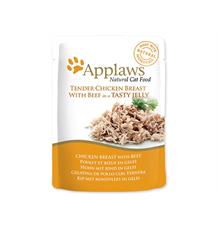 Kapsička APPLAWS cat pouch chicken with beef in jelly 70 g Kapsička APPLAWS cat pouch chicken with beef in jelly 70 g
