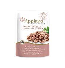 Kapsička APPLAWS cat pouch tuna wholemeat with salmon in jelly