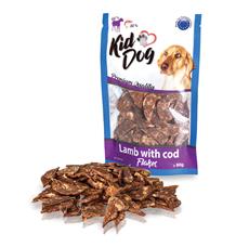 KIDDOG jehněčí lupínky s mořskou treskou 80 g