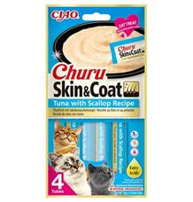 Churu Cat Skin&Coat Tuna with Scallop Recipe 4x14g