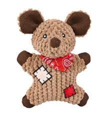 Jutová myš se šátkem a záplatami, se zvukem 