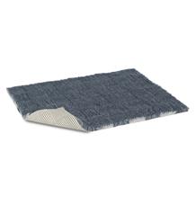 Vetbed protiskluz / Drybed modrošedý skládaný vzor, vlas 30 mm 75 x 59cm