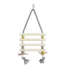 Žebřík pro ptáky provazový dřevěné příčky 31cm Zolux 1 ks Žebřík pro ptáky provazový dřevěné příčky 31cm Zolux 1 ks