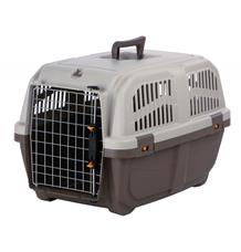 Transportní přepravka SKUDO 3, S,  40x39x60cm tmavě šedá/písková (max. 24kg)