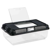 Přepravní a krmící box 38 × 14 × 24 cm